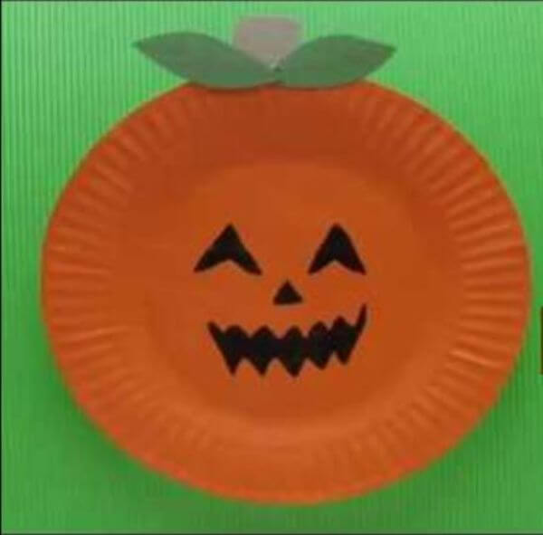 How To Make Pumpkin Paper Plate Craft At Home
