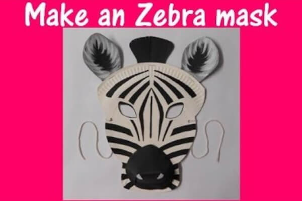 How To Make Zebra Mask Craft Using Paper Plate