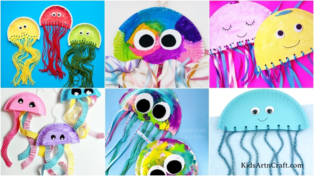 Jellyfish Paper Plate Crafts for Kids Kids Art & Craft