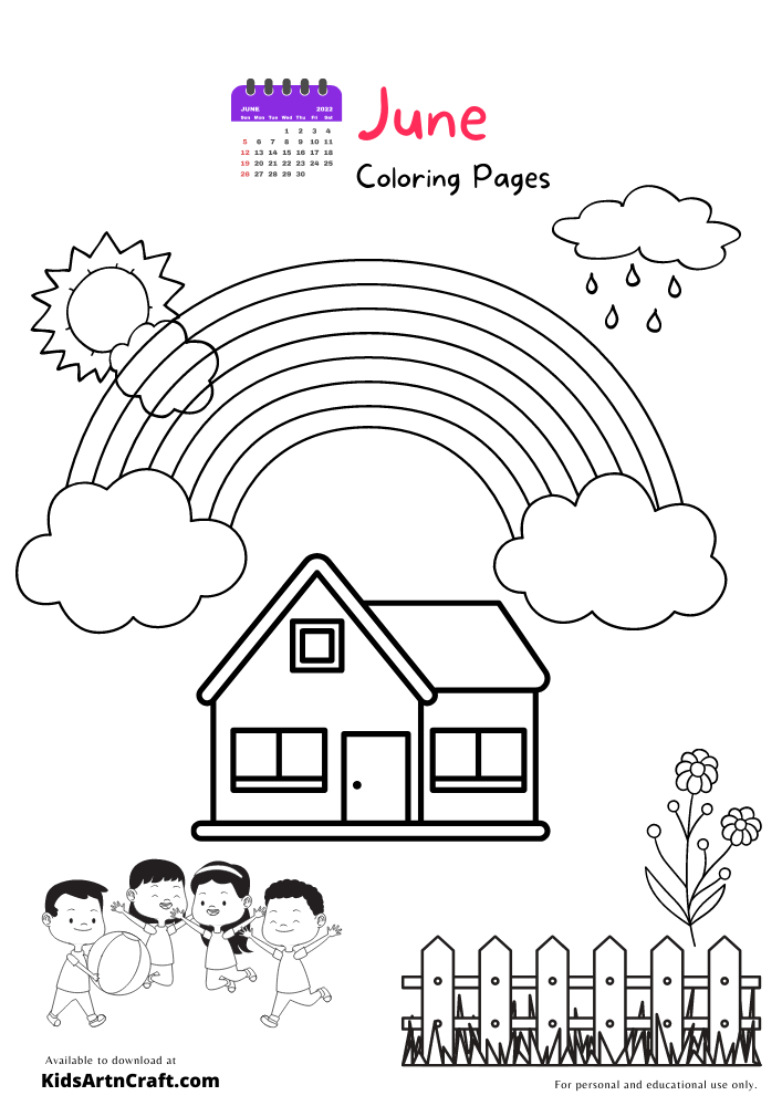 Rainy Season Coloring Pages For Kids – Free Printables