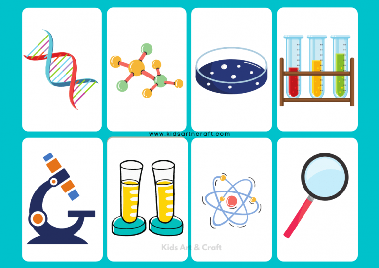 Lab Equipment Flashcards Free Printable Kids Art & Craft