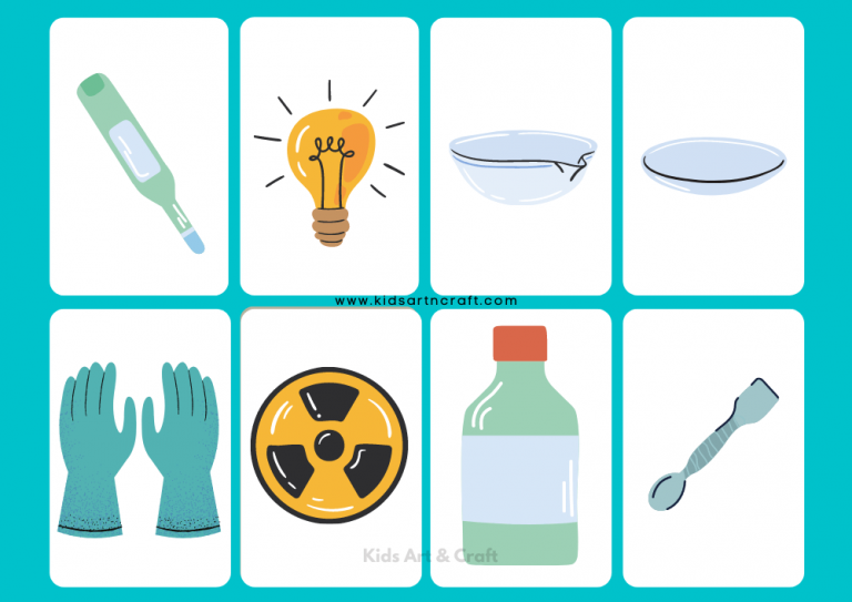 Lab Equipment Flashcards Free Printable Kids Art & Craft