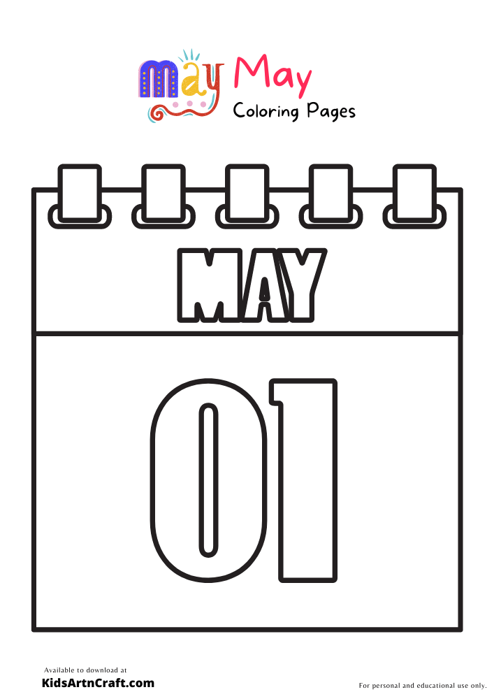 1st Of May Coloring Pages For Kids – Free Printables