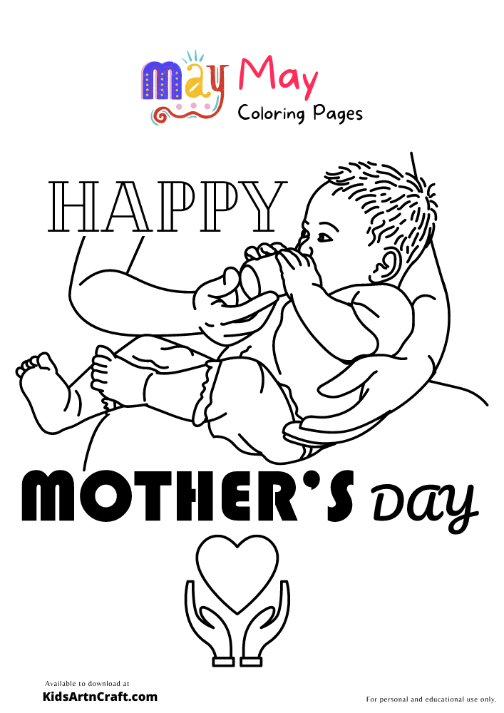 Mother Coloring Pages For Kids – Free Printables