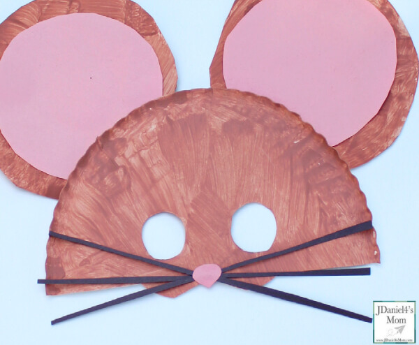 Mouse Paper Plate Crafts For Kids Mouse Mask Craft Using Paper Plate
