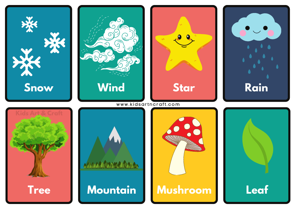 Nature Flashcards For Kids