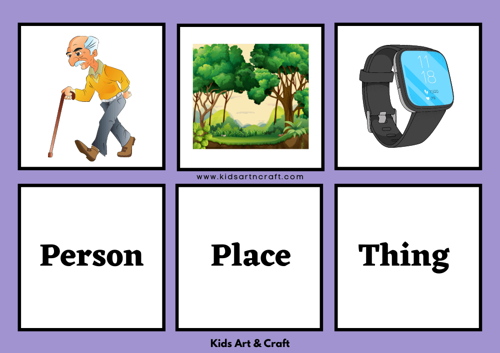 Noun Flashcards For Kindergarten