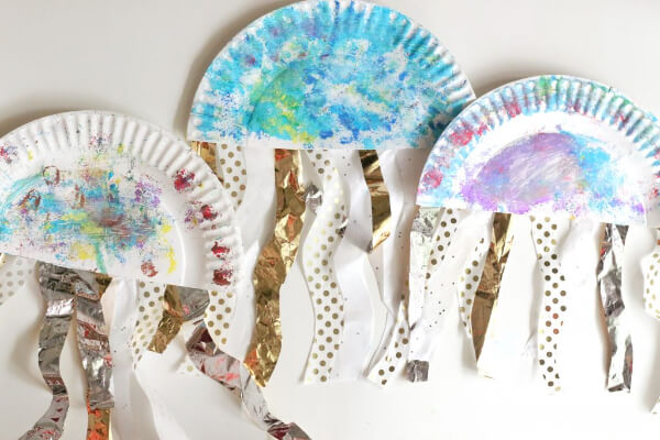 Ocean Animal Jellyfish Paper Plate Craft For Kids