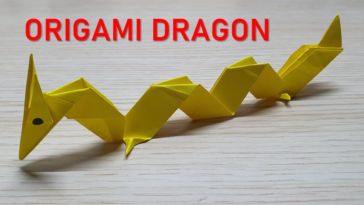 Origami Chinese Dragon craft Ideas That Kids Can Make Tutorial For Kids