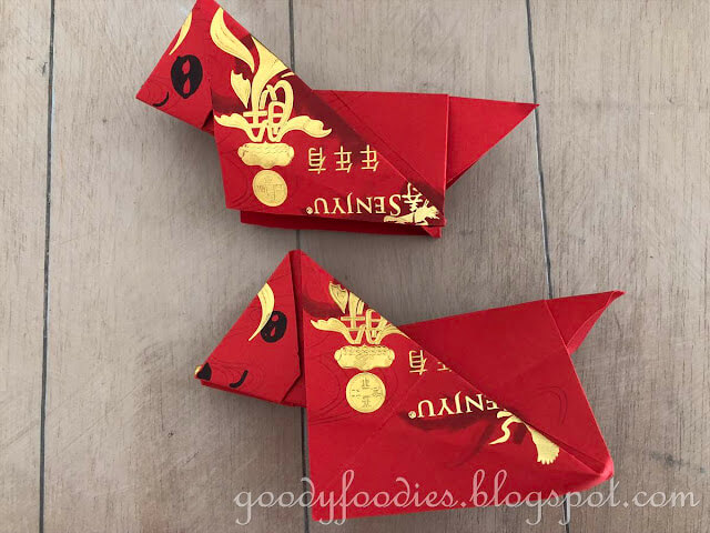 Origami Dog Craft For Chinese New Year