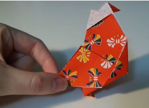 Origami Rooster Craft For Chinese New Year