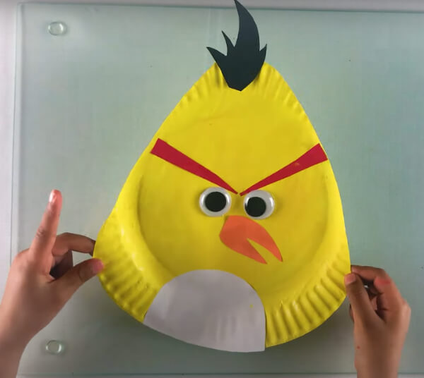 Paper Plate Angry Bird Craft For Toddler