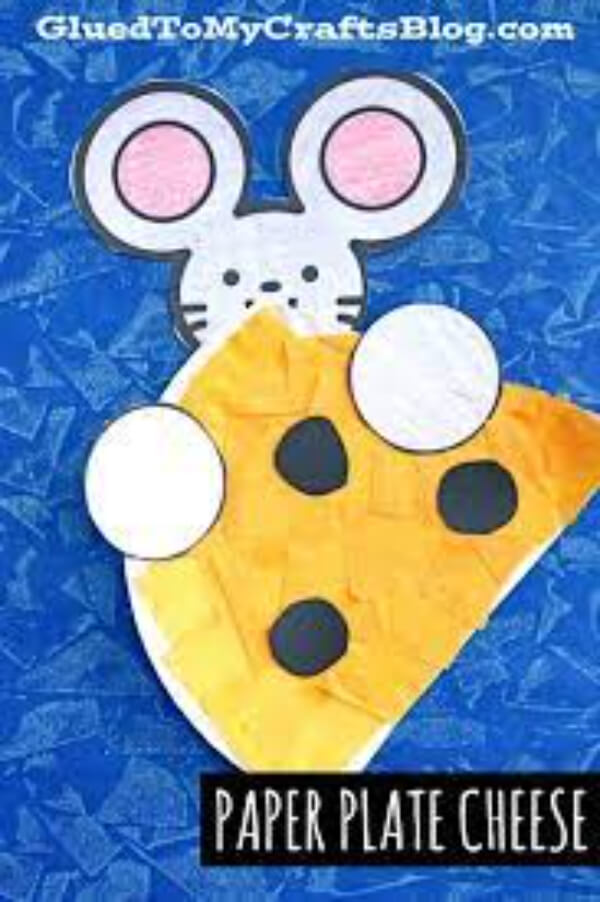 Mouse Paper Plate Crafts For Kids Paper Plate Cheese Mouse Craft Idea