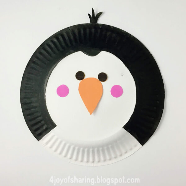 Bird Paper Plate Crafts For Kids Paper Plate Penguin Craft For kindergartners