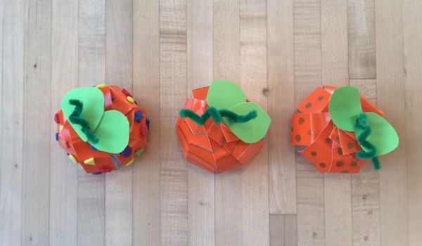 Paper Plate Pumpkin Craft Tutorial For School Project