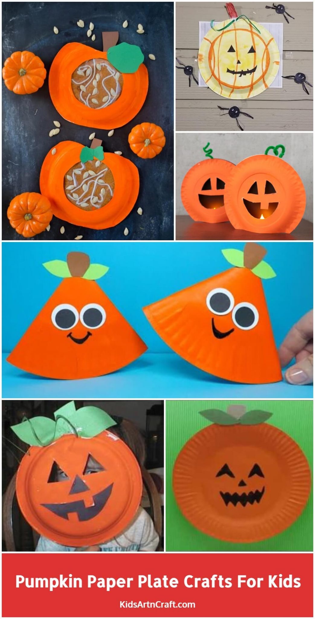 Pumpkin Paper Plate Crafts for Kids Kids Art & Craft