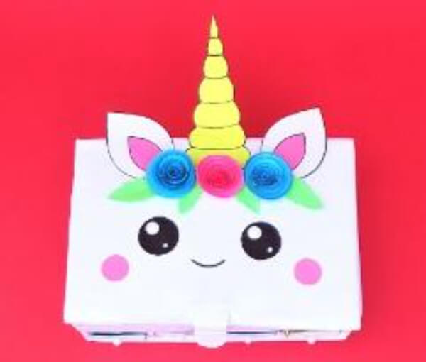 Recycled Cardboard Unicorn Head Template Craft For Kids