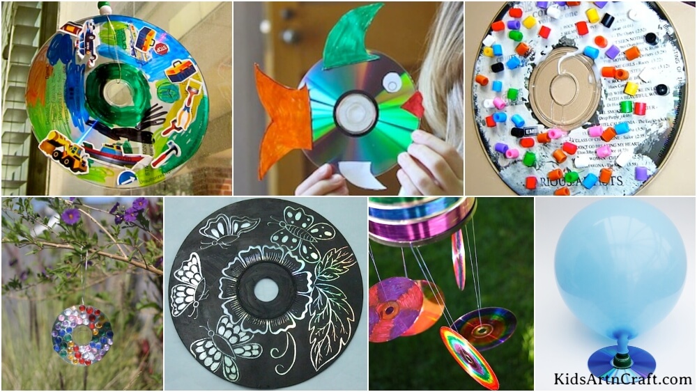 Recycled CD Crafts for kids