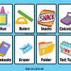 School Supplies Flashcard Sheets Feature image