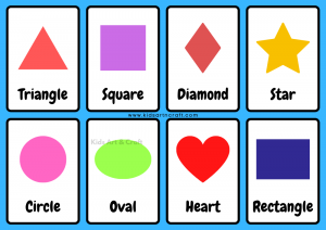 Shapes Flashcards For Kids- Free Printable Worksheet - Kids Art &amp; Craft