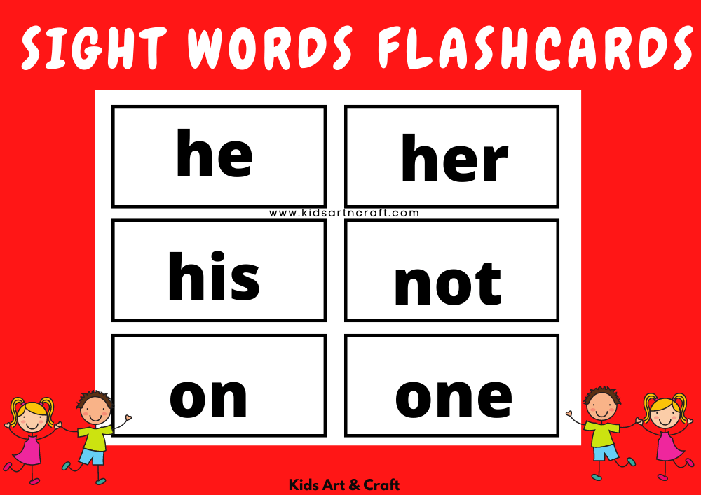  Sight Words Flashcards 