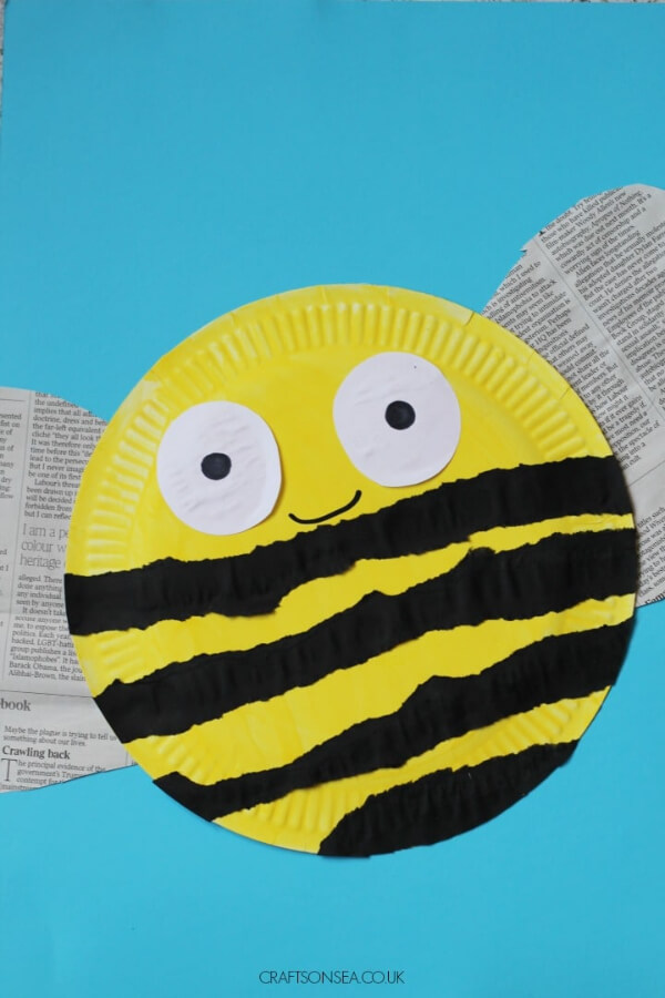 Bee Paper Plate Crafts for Kids Simple Paper Plate Bee Craft