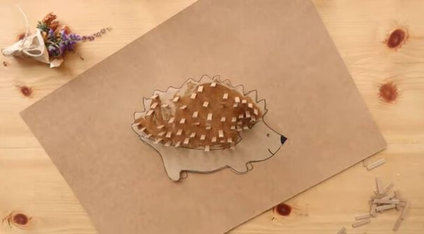 Simple DIY Hedgehog Cardboard Craft For Kids