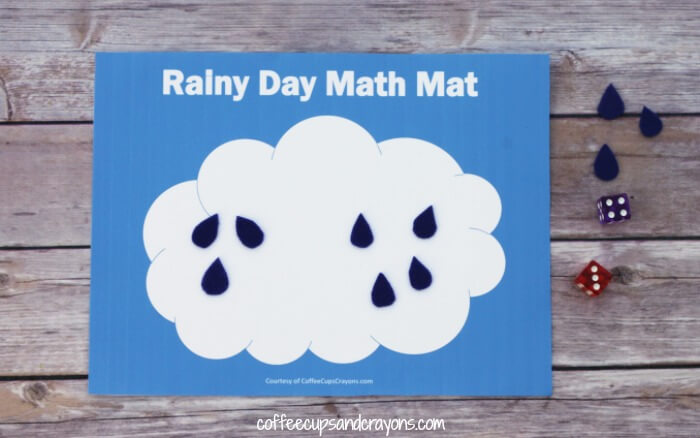 Simple To Make A Rainy Day Math Mat DIY Rainy Day Crafts For Kids 