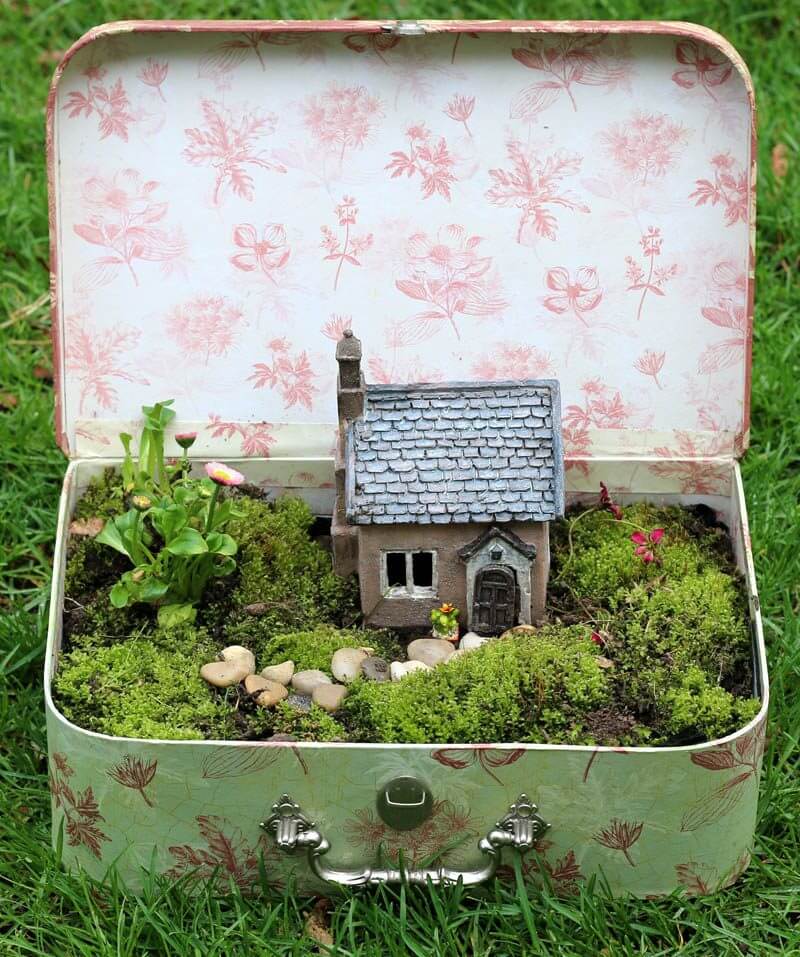 Simple To Make Suitcase Garden For Kids