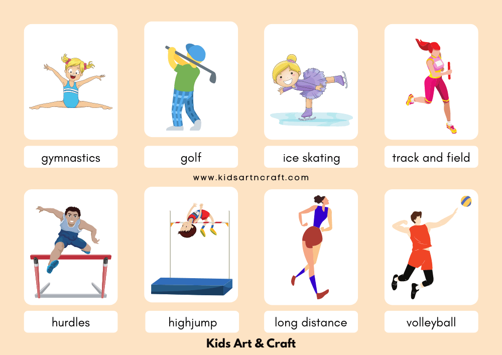 Sports Flashcards for Kids