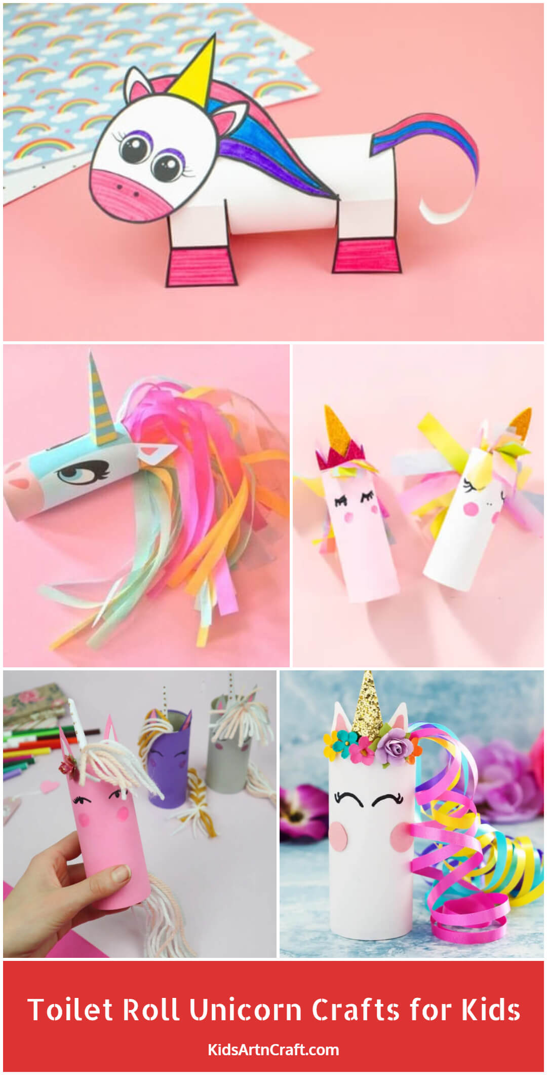Toilet Roll Unicorn Crafts for Kids