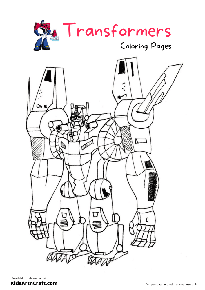 Transformers Coloring Pages For Kids – Free Printables