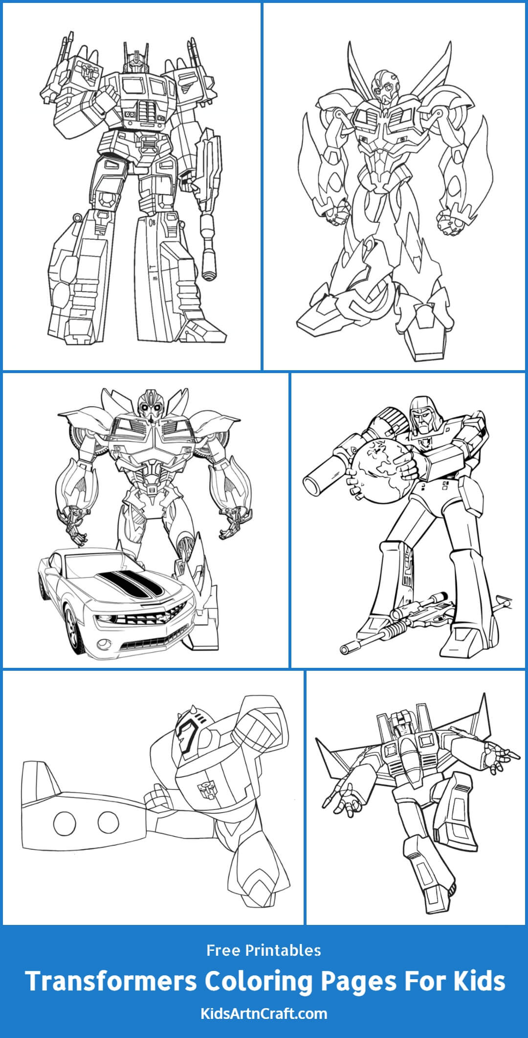 Transformers Coloring Pages For Kids – Free Printables