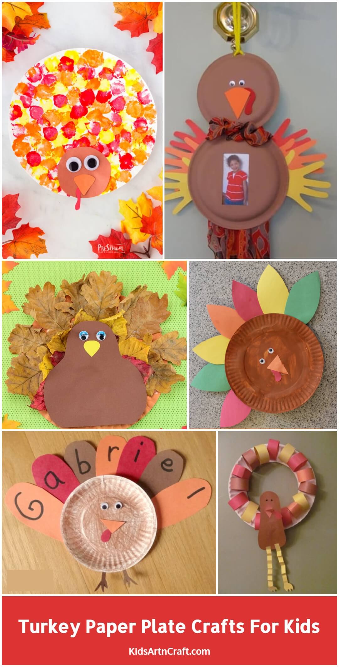 Turkey Paper Plate Crafts for Kids