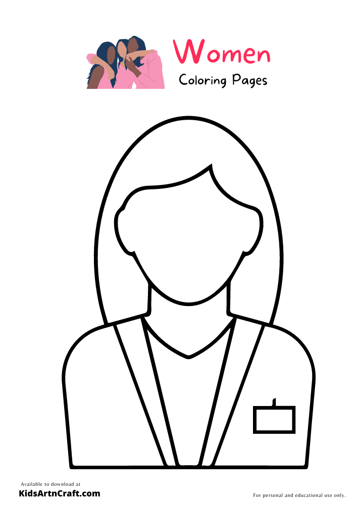 Working Women Coloring Pages For Kids – Free Printables