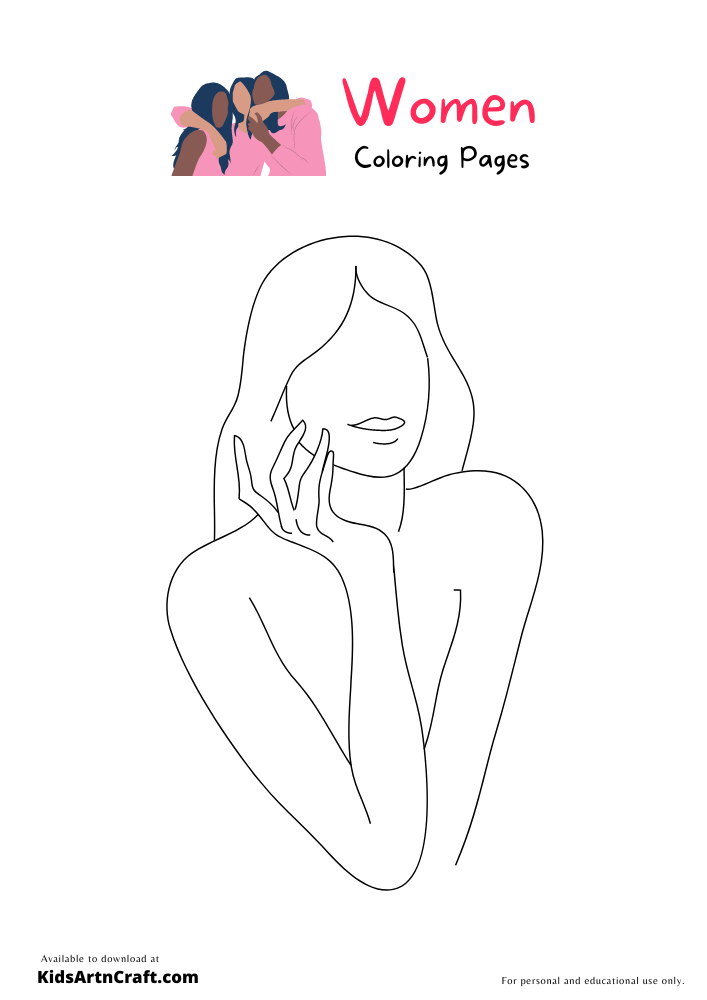 Women Nature Coloring Pages For Kids – Free Printables