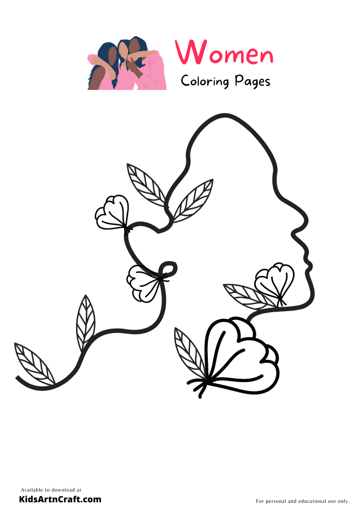 Creative Women Art Coloring Pages For Kids – Free Printables