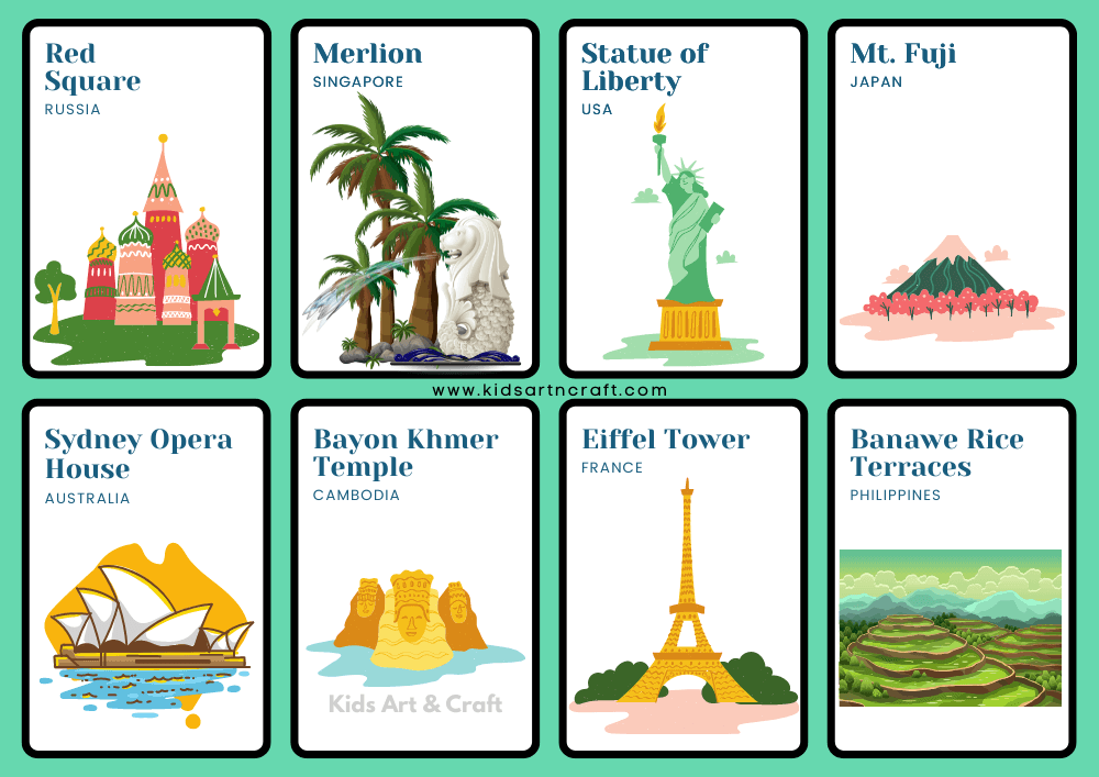 World Landmarks Flashcards 
