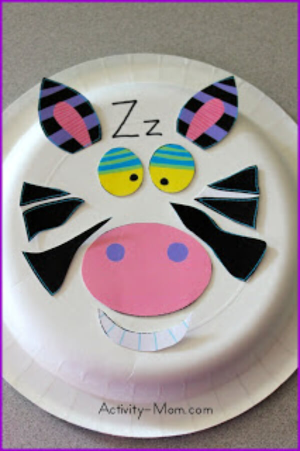 Z is For Zebra Paper Plate Alphabet Craft
