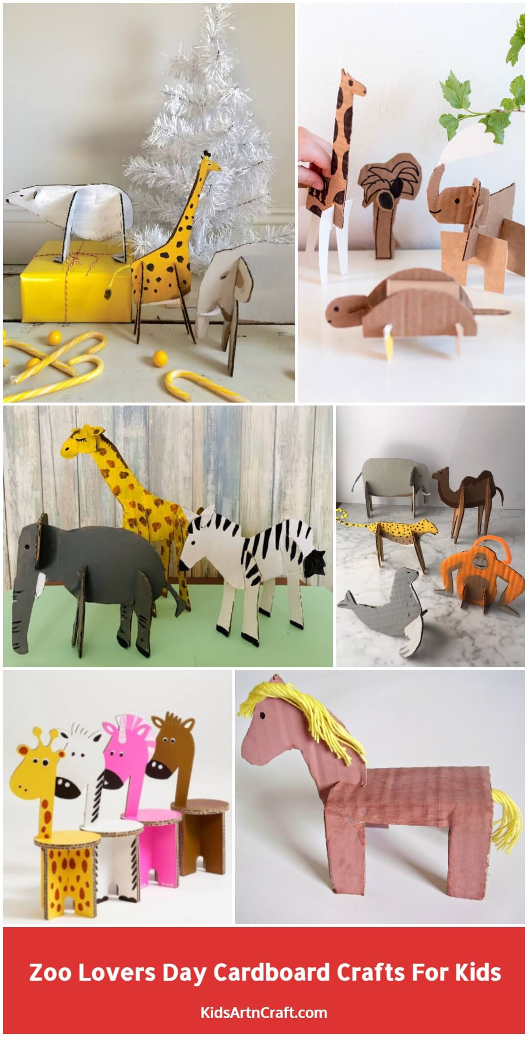 Zoo Lovers Day Cardboard Crafts for Kids - Kids Art & Craft