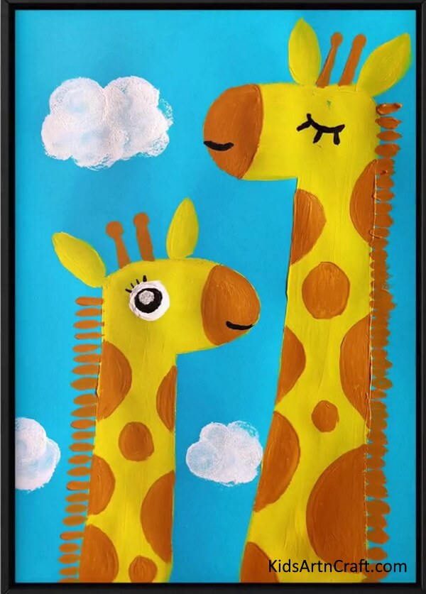 3D Giraffe Painting To Make At Home 