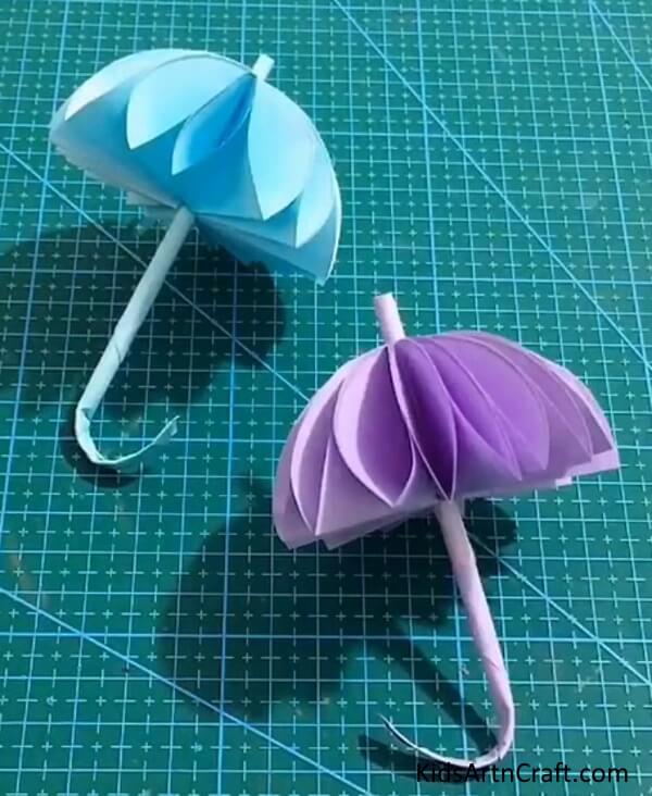 3D Paper Umbrella Craft
