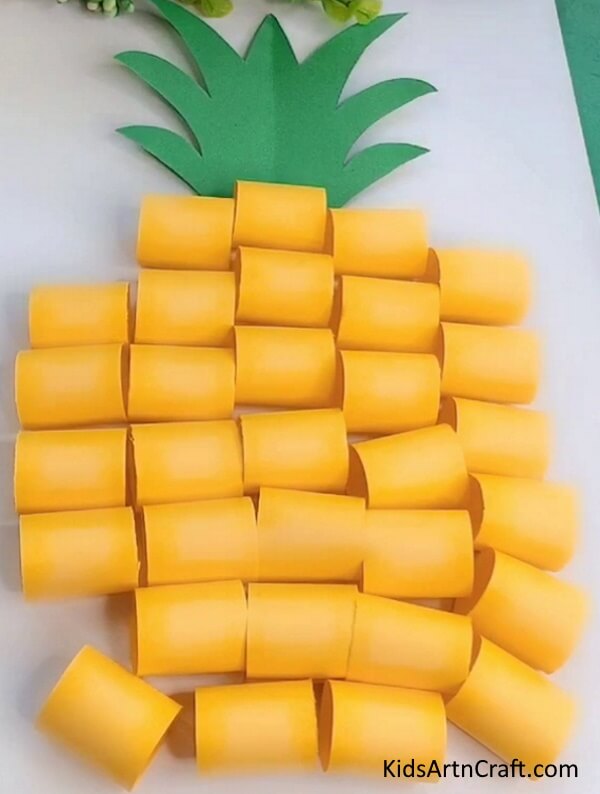 3D Paper Pineapple Craft