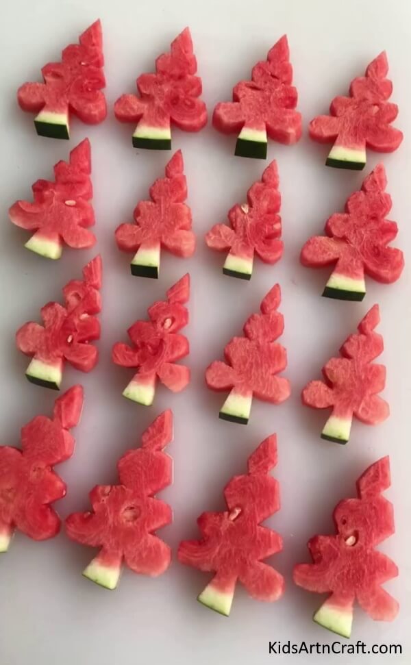 Christmas Tree Design with Watermelon