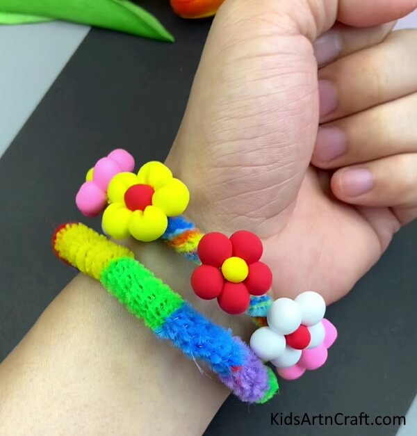 Clay Flower Friendship Band Art & Craft Candy Art & Craft Ideas For Kids 