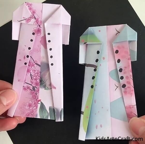 Cute Paper Dress Craft For Kindergarteners