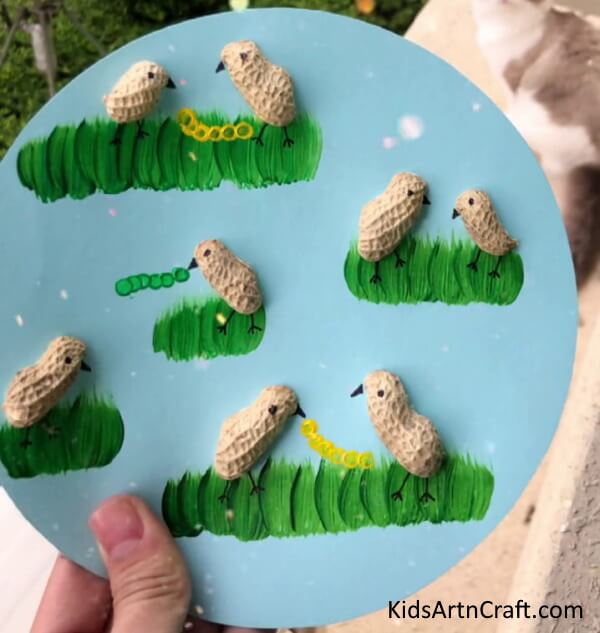 DIY Bird Feeding Art & Craft Using Peanut Shell Cute & Easy Art & Craft Spring Project