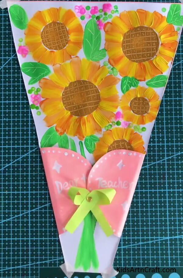 Flower Bouquet Paper Craft For Teacher's Day Fun & Easy Art & Craft Ideas to Make at Home