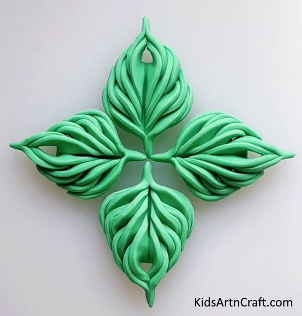 Green Leaf Flower Art & Craft For Kids Flower Dough Art & Craft Ideas To Make With Parents