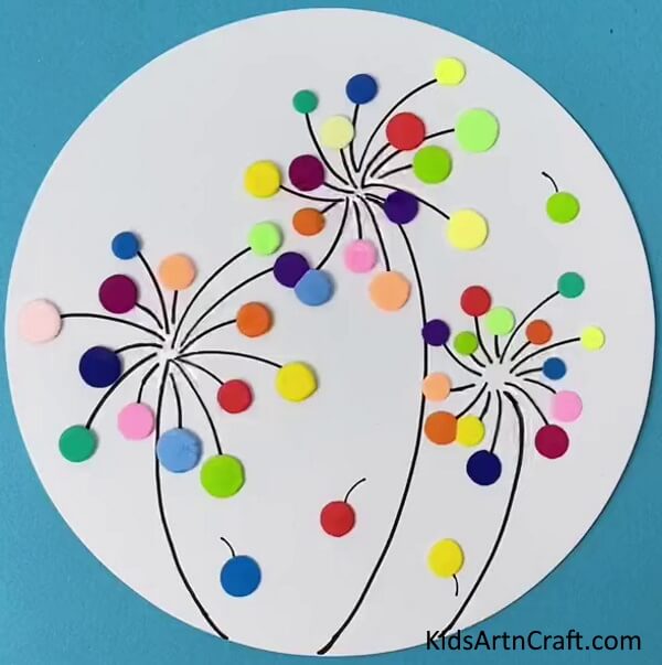 Tree With Fruit Paper Craft Using Clay Paper Painting Art & Craft For Holiday School Projects 